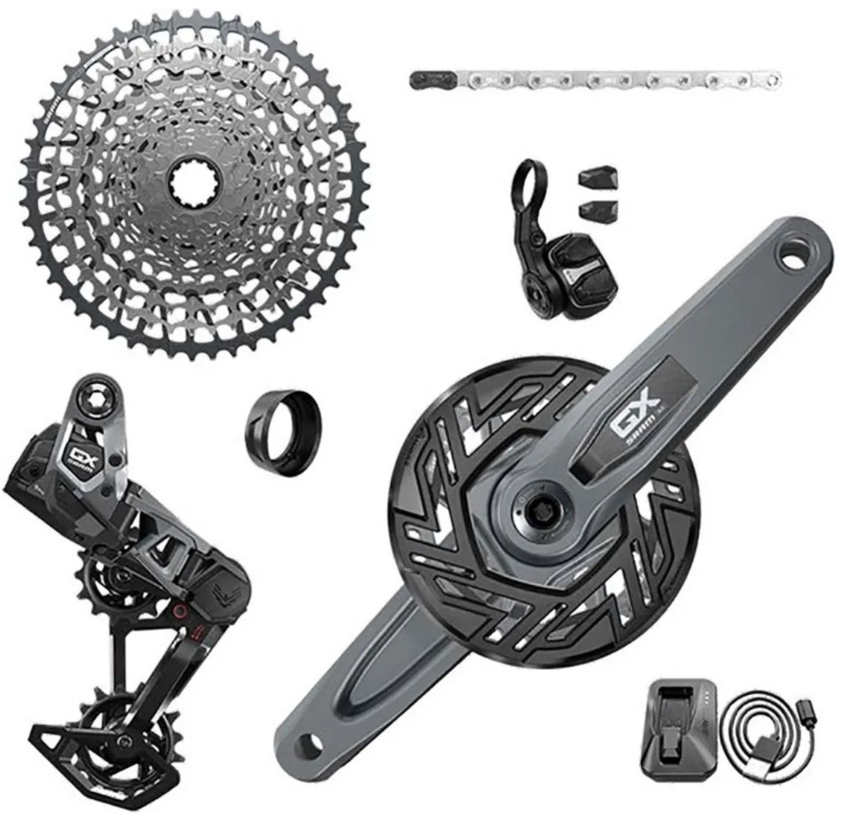 Sram XX T-type Eagle E-mtb Transmission AXS Groepset