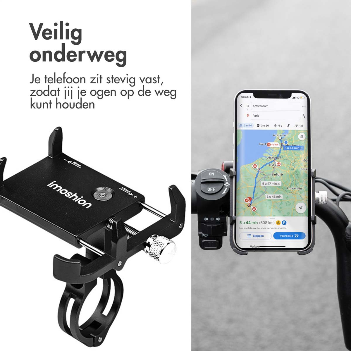 imoshion Aluminium Telefoonhouder Fiets