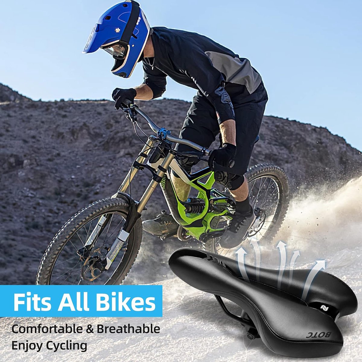 BOTC Fietszadel Ergonomisch met Traagschuim