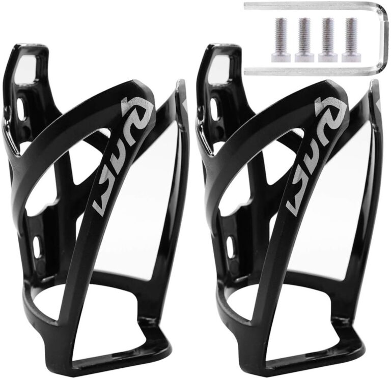 Twee zwarte fietsbidonhouders geschikt voor MTB en racefiets